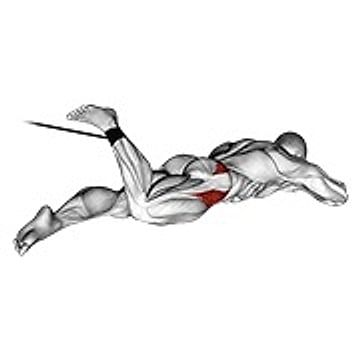 Band Lying Hip Internal Rotation